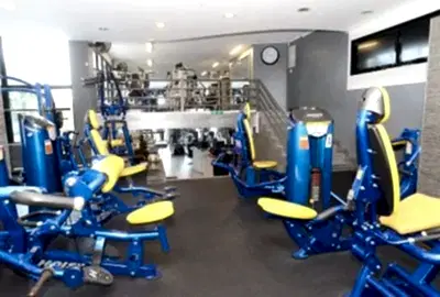 gym equipment stairs view