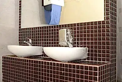 womens locker room sinks