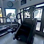 Stair machine downstairs