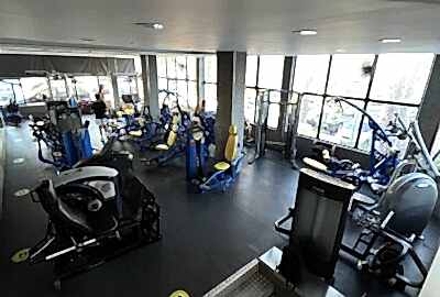Downstair machines from upstairs view