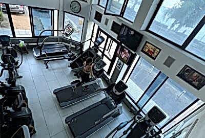 Downstairs cardio from above